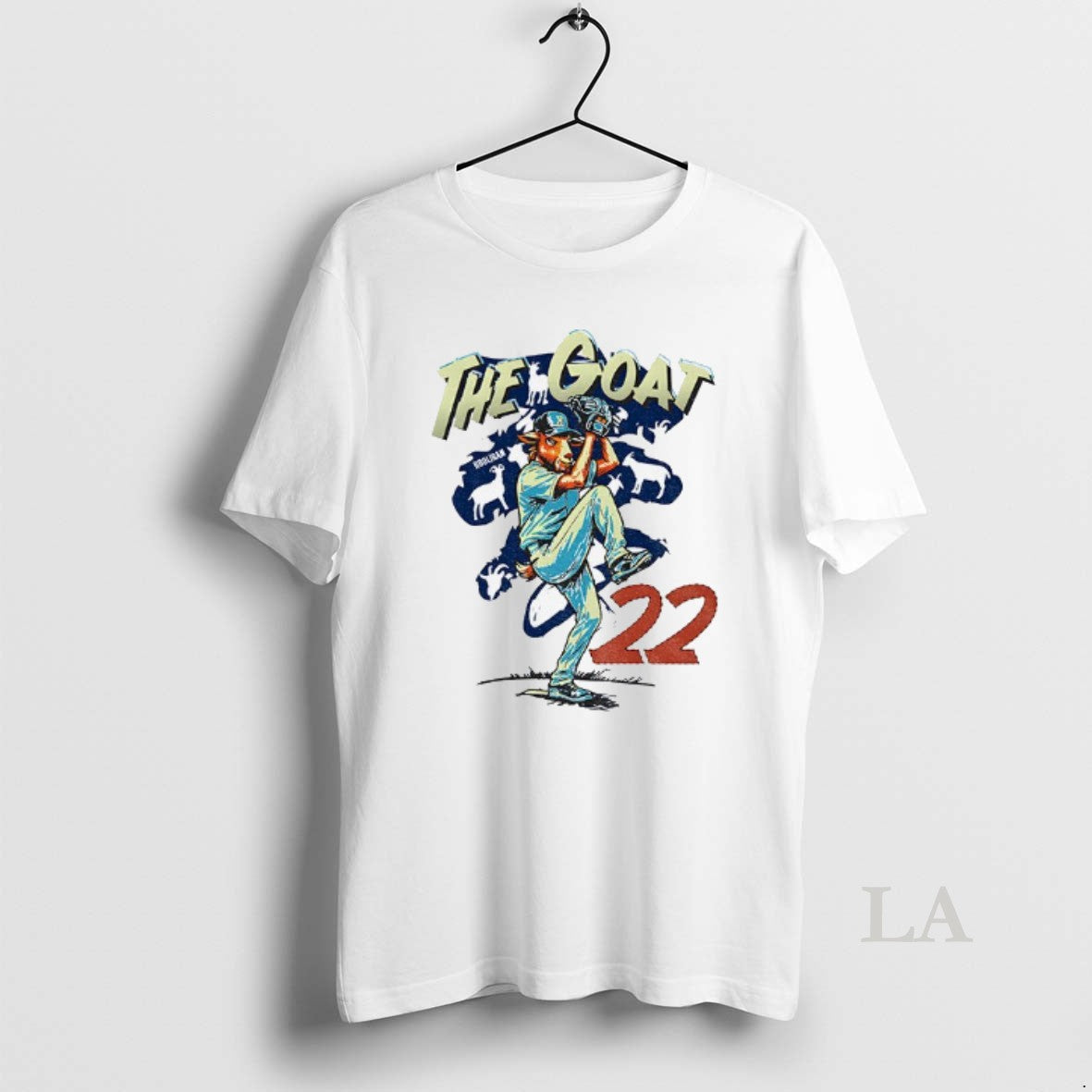 Original The Goat Clayton Kershaw 22 Los Angeles Dodgers Mlb Baseball World Series 2025