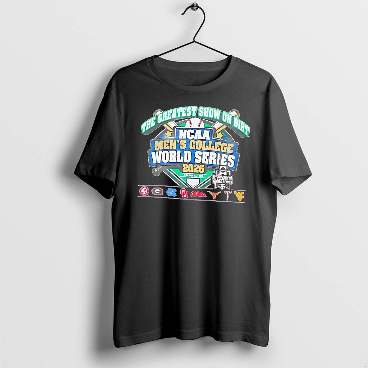 Original The Greatest Show On Dirt Ncaa Mens College World Series 2026 Tee Tshirts Unisex , , , Long Sleeve Tee
