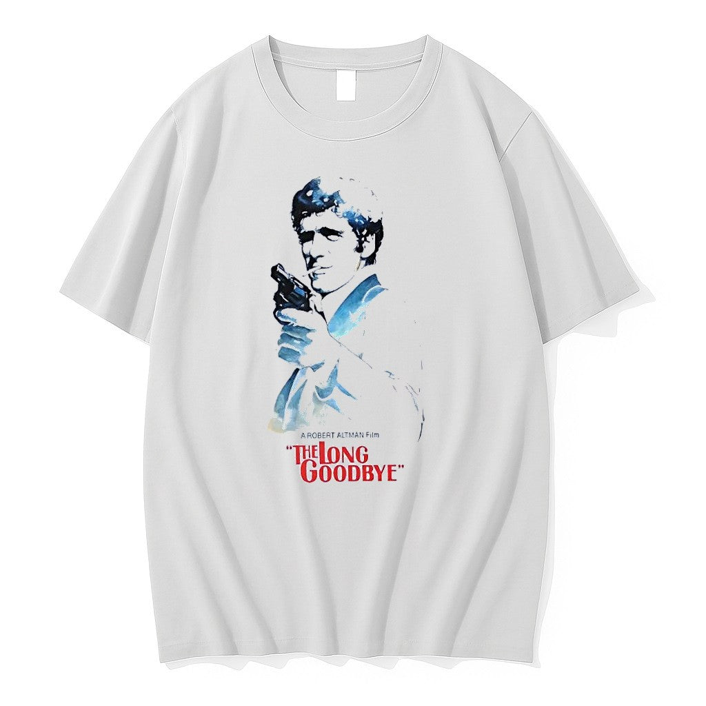 Original The Long Goodbye Robert Altman Film Elliott Gould White Tshirts Jpg Unisex , , , Long Sleeve Tee