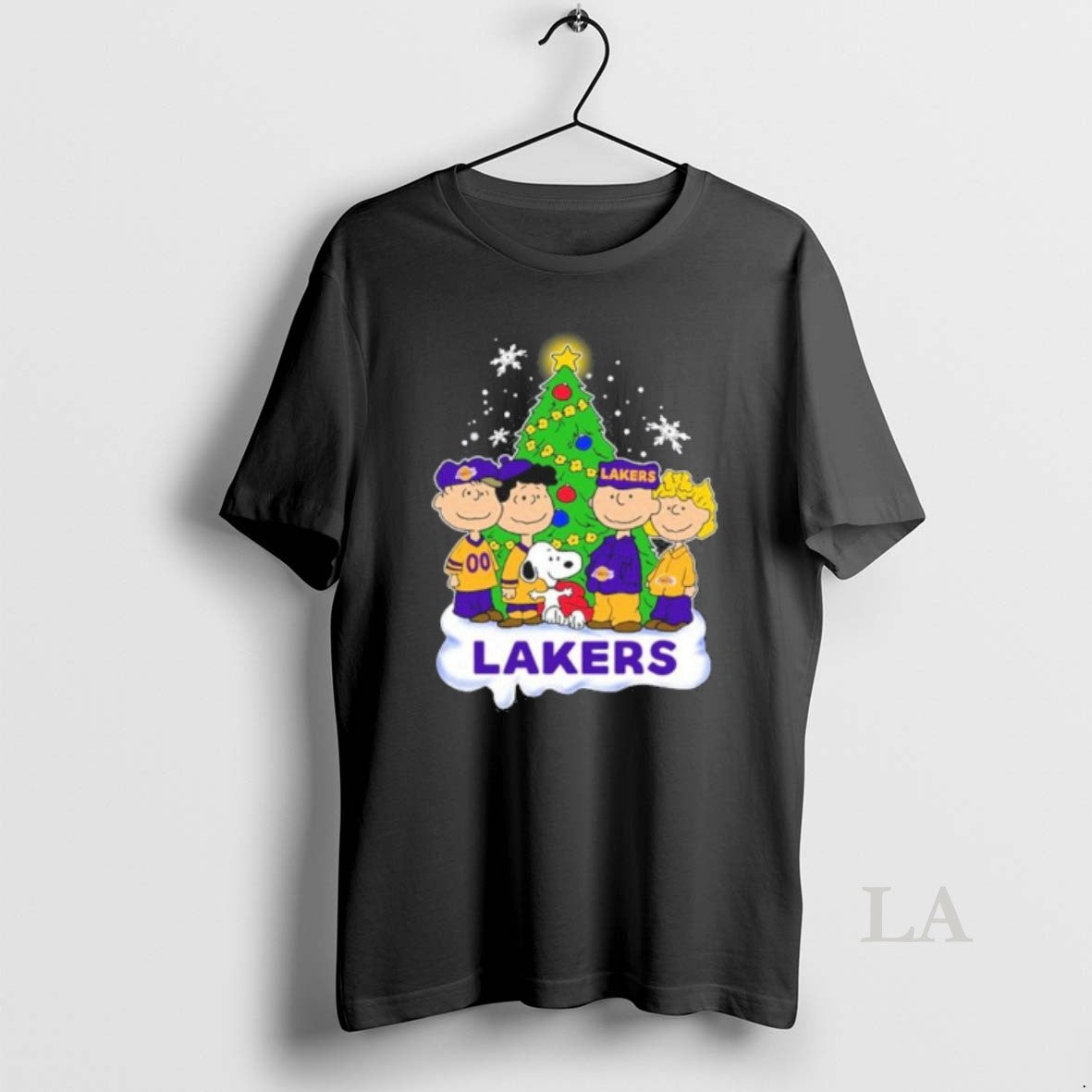 Original The Peanuts Los Angeles Lakers Merry Christmas