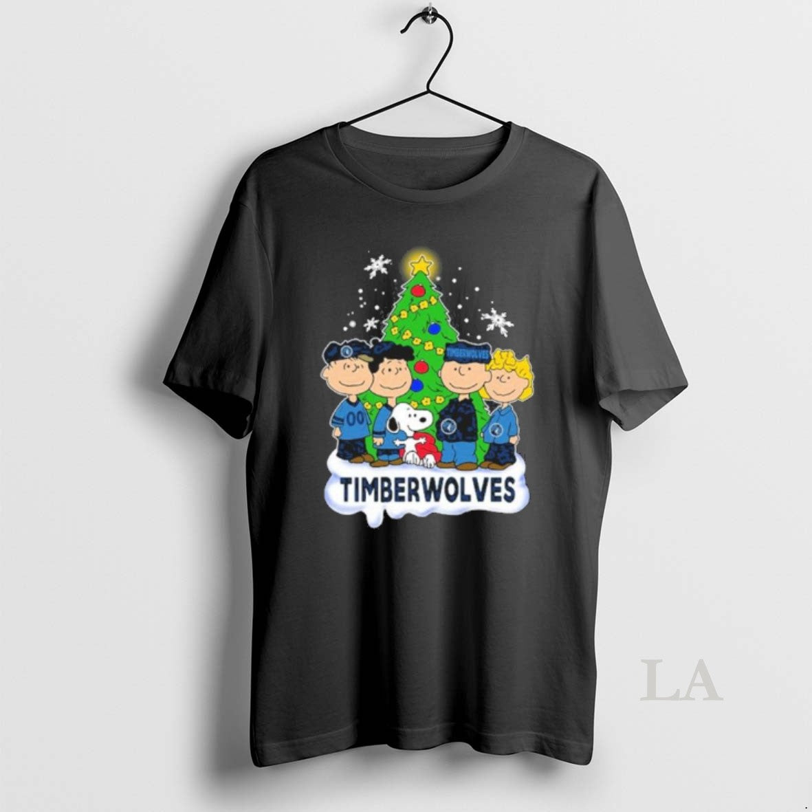 Original The Peanuts Minnesota Timberwolves Merry Christmas