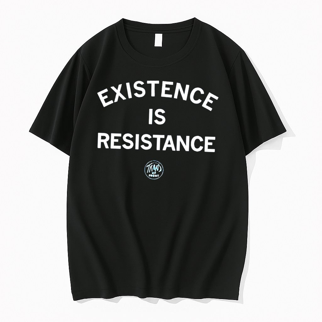 Original Trans Up Front Existence Is Resistance Tee Tshirts Jpg Unisex , , , Long Sleeve Tee
