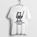 Original Twas The Tism Mlord Frog Samurai Wearing Kimono Holding Katana White Tshirts Unisex , , , Long Sleeve Tee