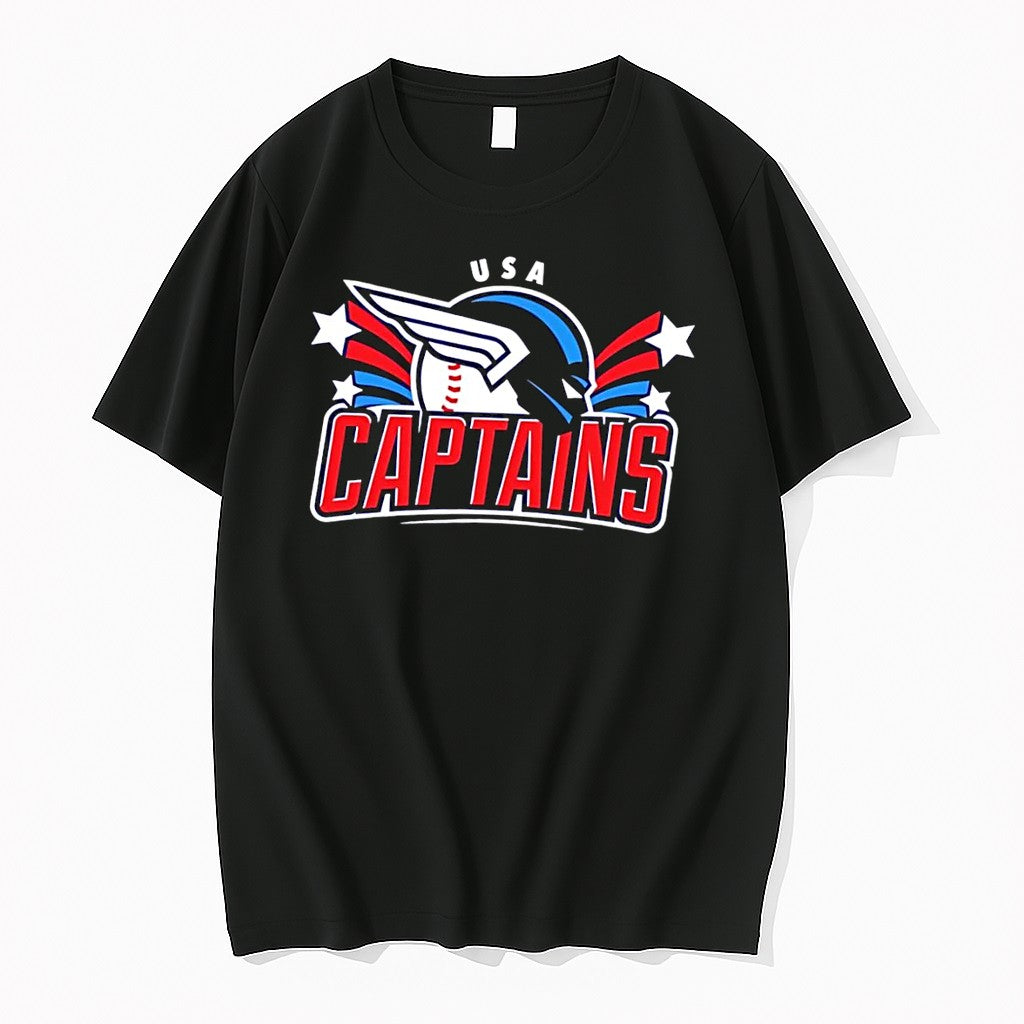 Original Usa Captains Black Tshirts Jpg Unisex , , , Long Sleeve Tee