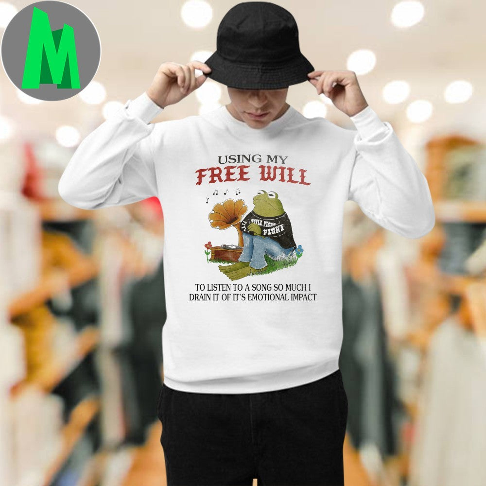 Original Using My Free Will Frog & Gramophone T-Shirt
