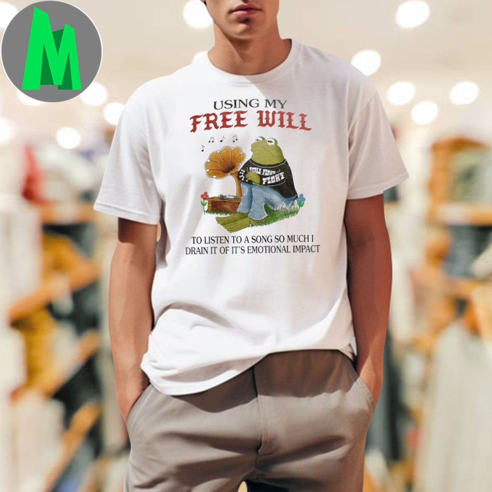 Original Using My Free Will Frog & Gramophone T-Shirt