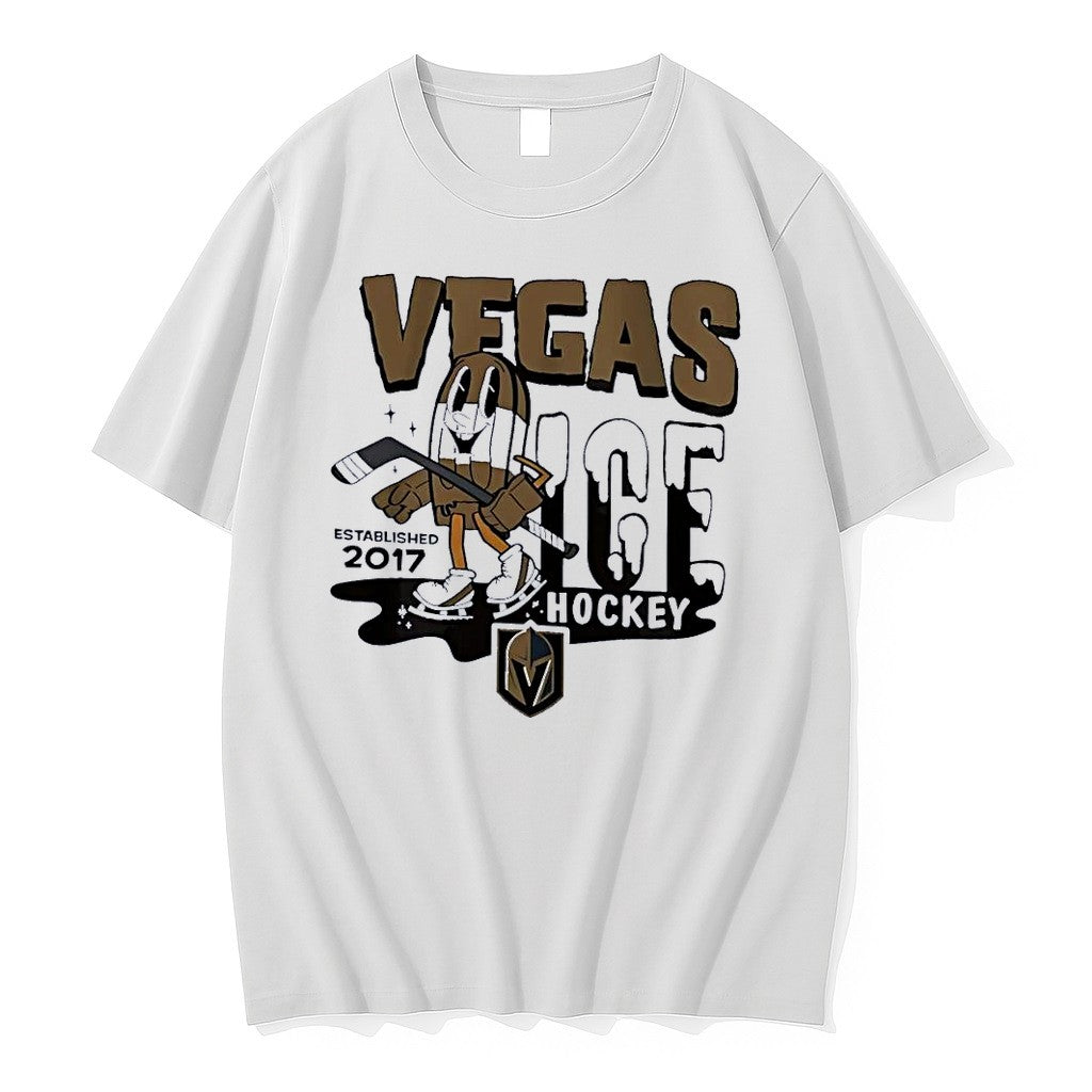 Original Vegas Ice Hockey Established 2017 Golden Knights Knight Mascot White Tshirts Unisex , , , Long Sleeve Tee