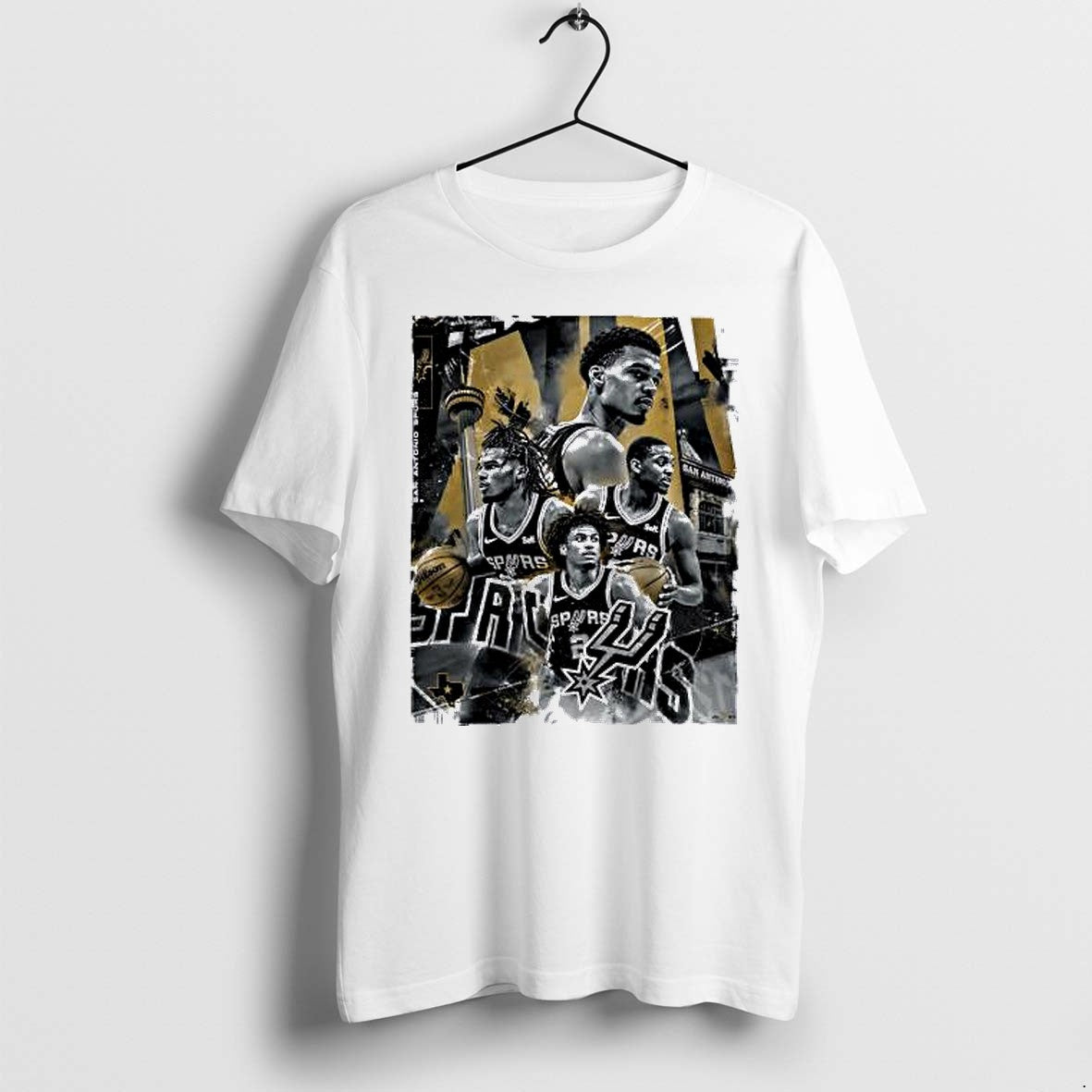 Original Victor Wembanyama Devin Vassell Jeremy Sochan San Antonio Spurs Nba Graphic Tshirts