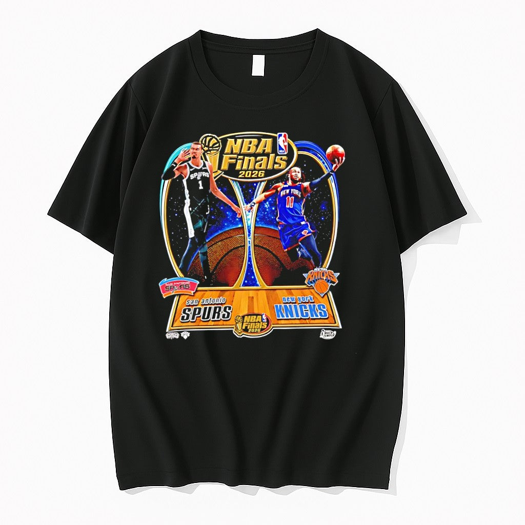 Original Victor And Jalen Nba Finals 2026 Spurs Vs Knicks Graphic Tshirts Jpg Unisex , , , Long Sleeve Tee