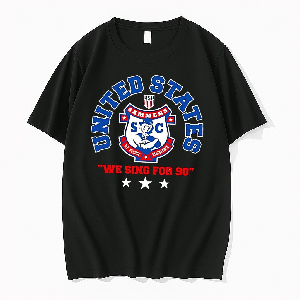 Original We Pledge Allegiance United States Sammers Sc We Sing For 90 Black Tshirts Unisex , , , Long Sleeve Tee