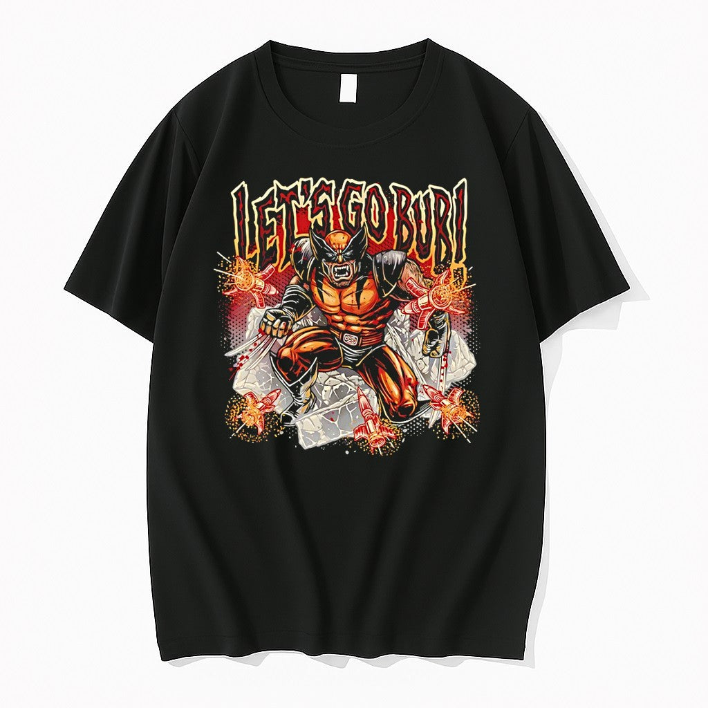Original Wolverine Lets Go Bub Tshirts Jpg Unisex , , , Long Sleeve Tee