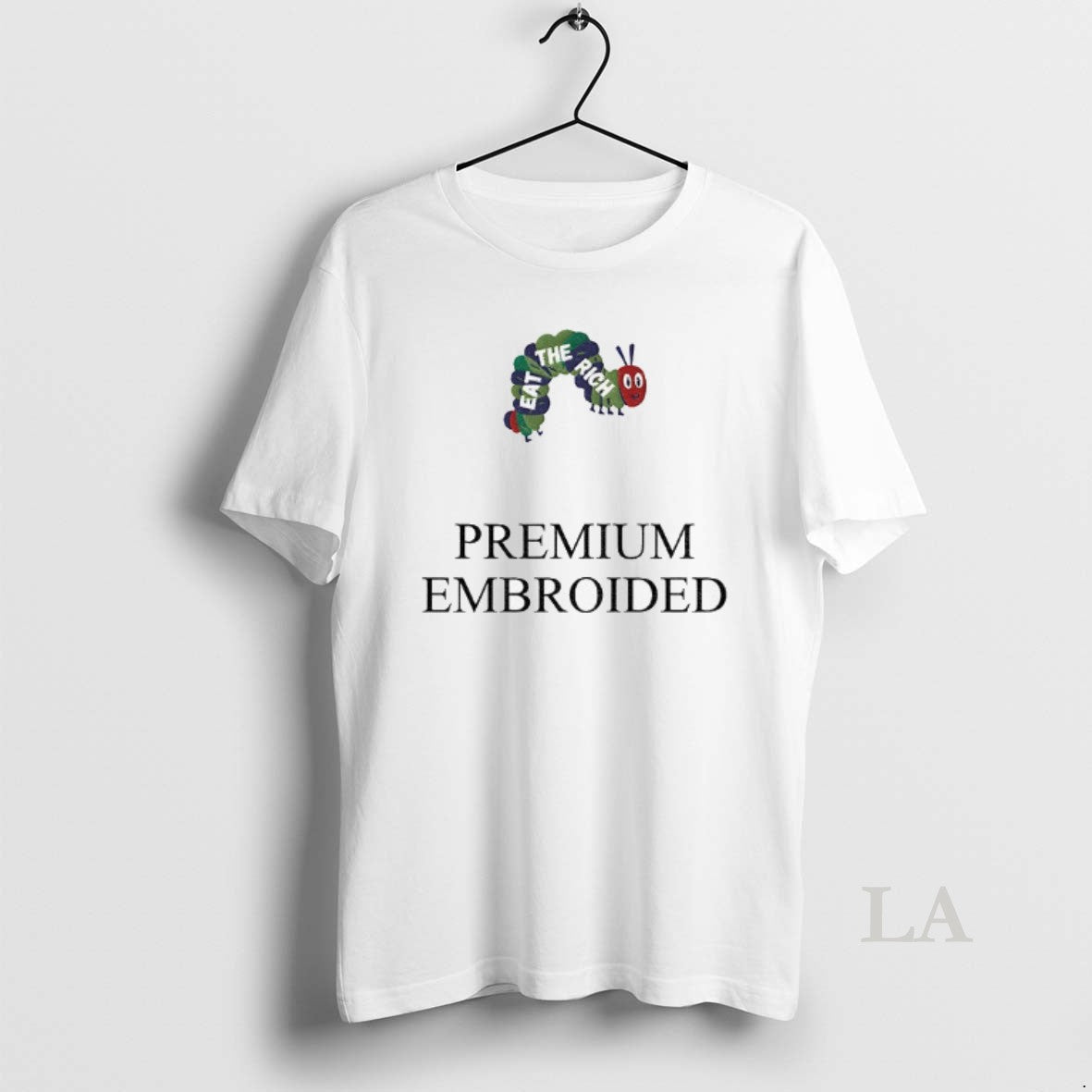 Original Worm Eat The Rich Premium Embroidered Anti Capitalist