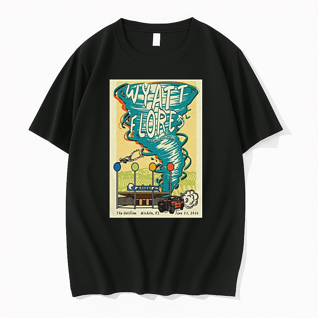 Original Wyatt Flores Concert Wichita The Cotillion June 23 2026 1 Tshirts Jpg Unisex , , , Long Sleeve Tee