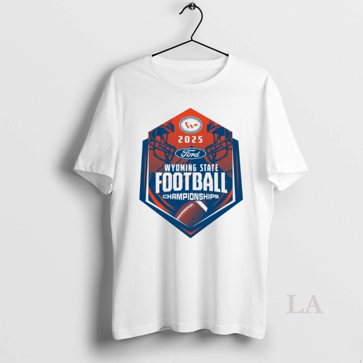 Original Wyoming High School Activities Association 2025 Wyoming State Football Championship Logo