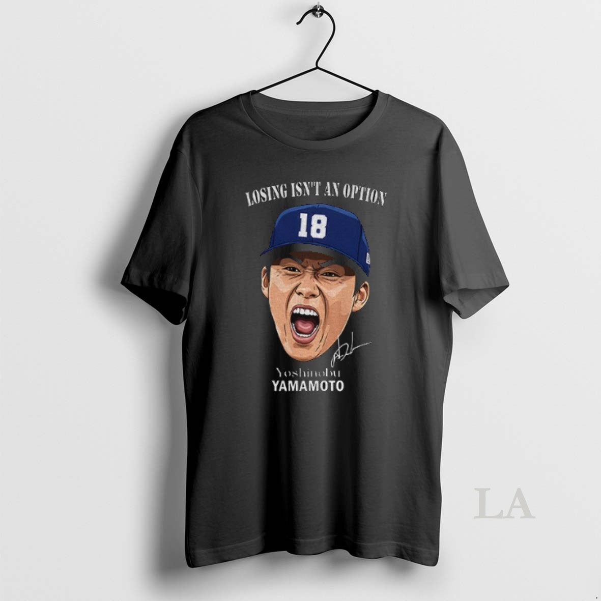 Original Yoshinobu Yamamoto Losing Isnt An Option Los Angeles Dodgers Mlb Baseball Signature