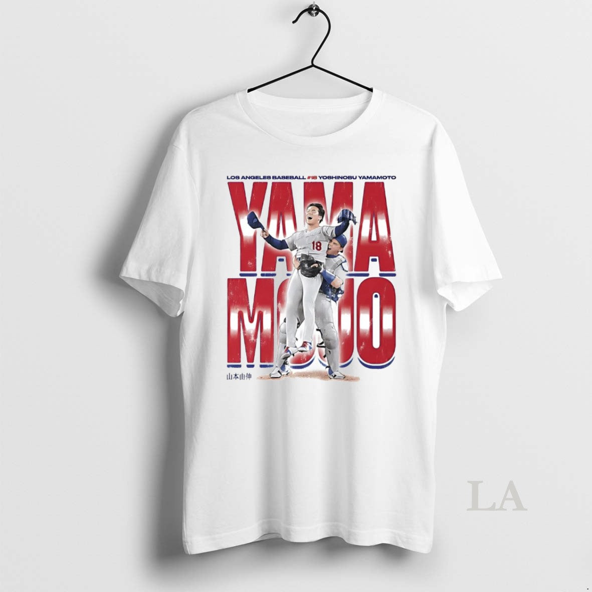 Original Yoshinobu Yamamoto Yama Mojo Los Angeles Dodgers