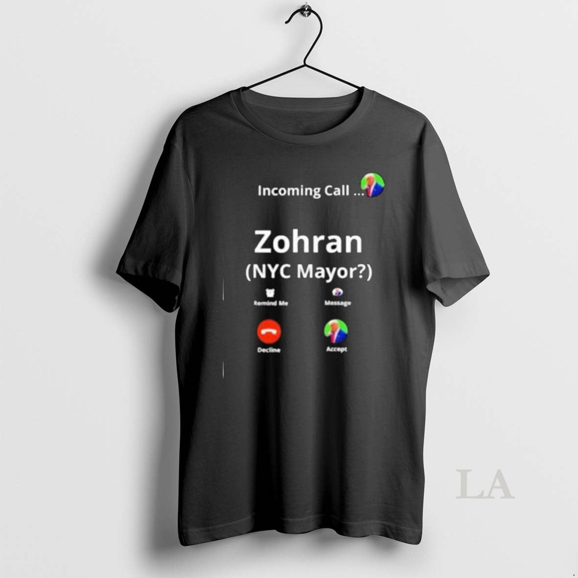 Original Zohran Mamdani For Nyc Mayor Funny Fake Call Screen Graphic Long Sleve