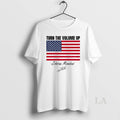 Original Zohran Mamdani Turn The Volume Up Nyc American Flag Signature