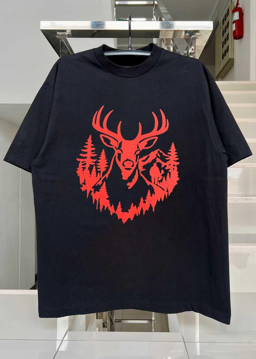 Outdoor Apparel Wilderness Hunter Mountain Forest Deer T-Shirt
