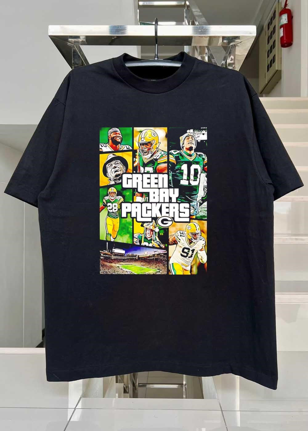 Packers Apparel Green Bay Packers Logo Football Fans Sport T-Shirt