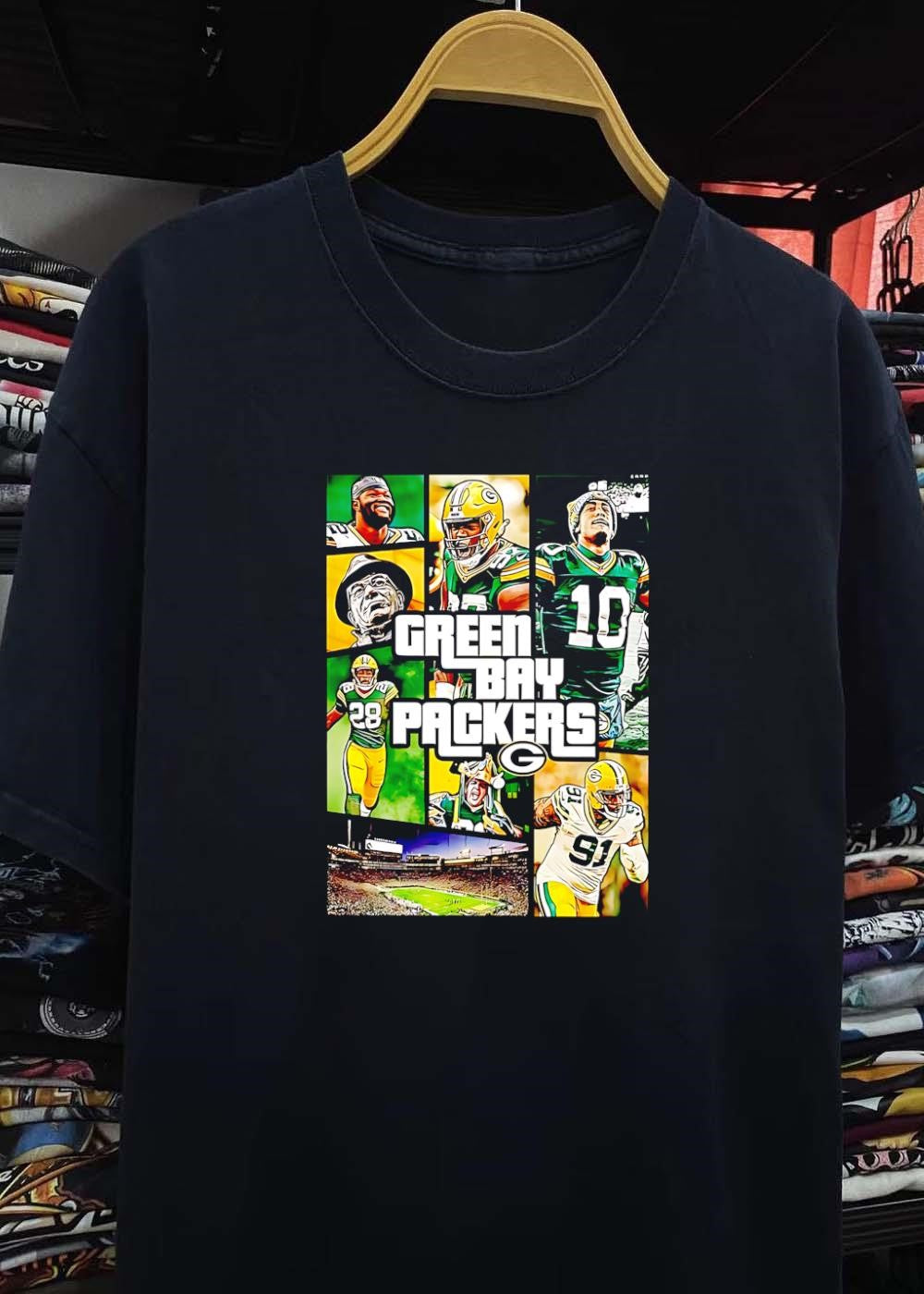 Packers Apparel Green Bay Packers Logo Football Fans Sport T-Shirt