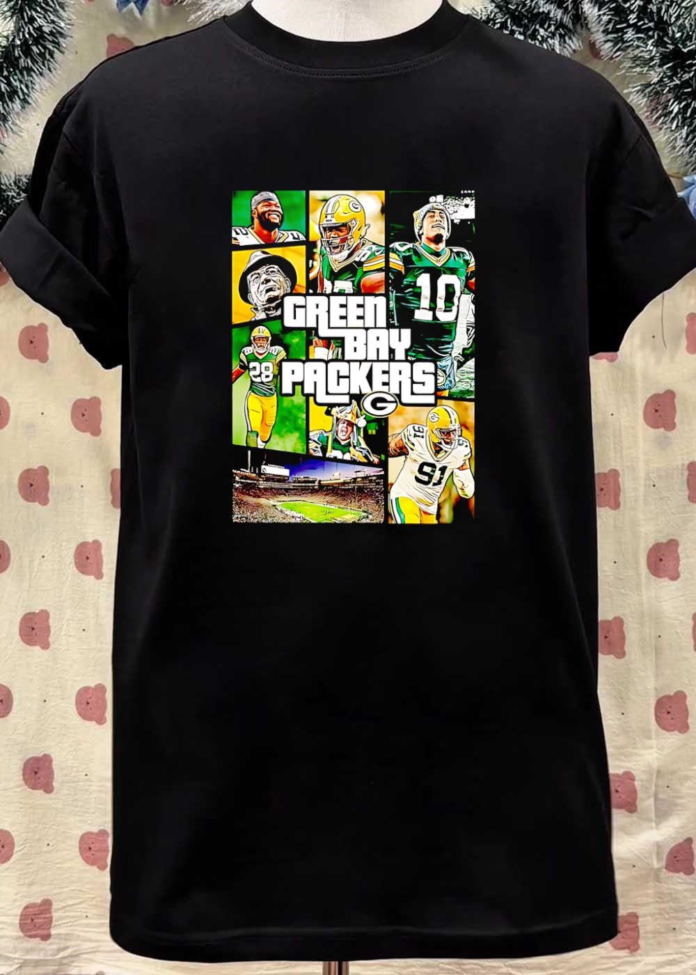 Packers Apparel Green Bay Packers Logo Football Fans Sport T-Shirt