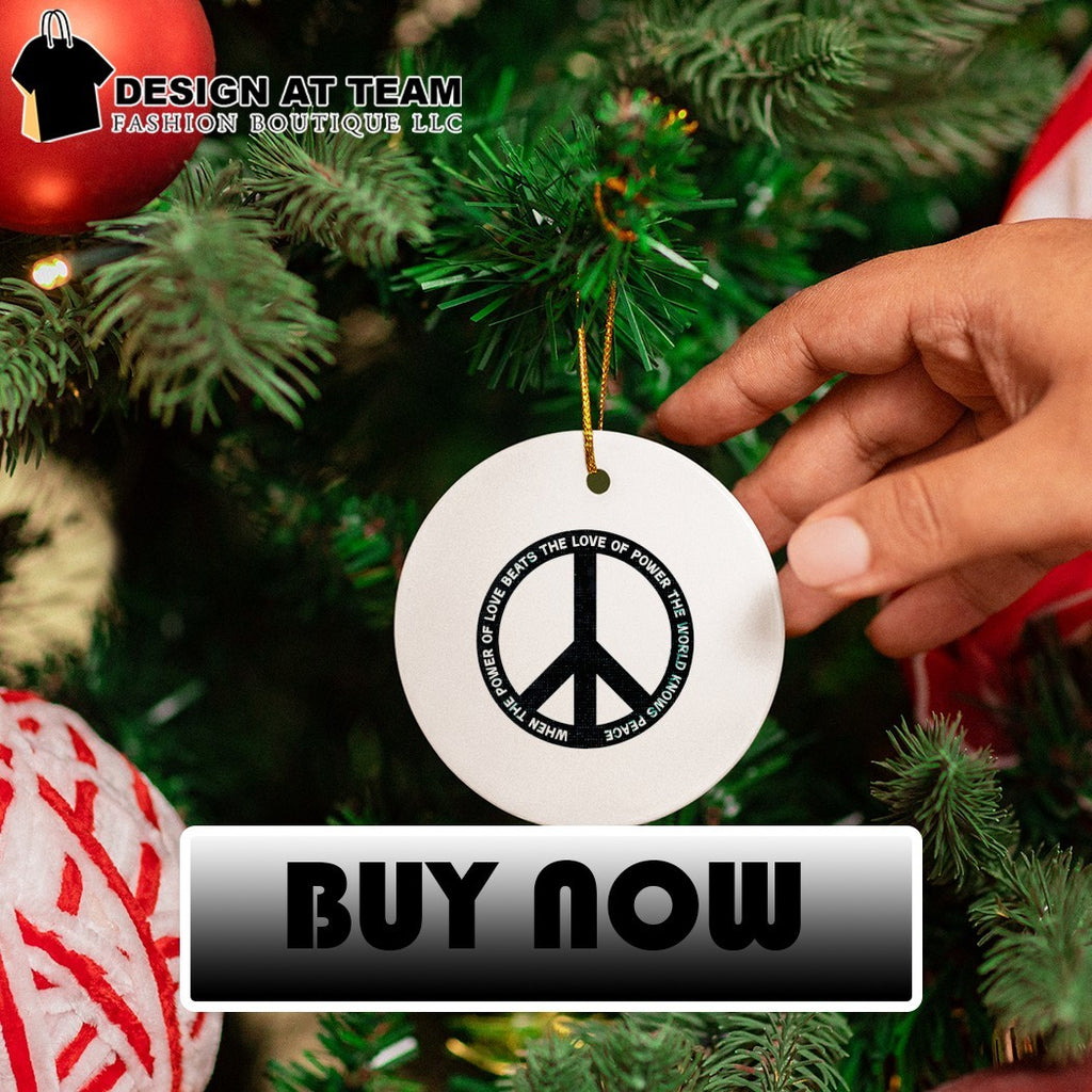 Peace sign when the power of love beats the love of power the world knows peace shirt