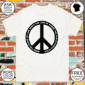 Peace sign when the power of love beats the love of power the world knows peace shirt
