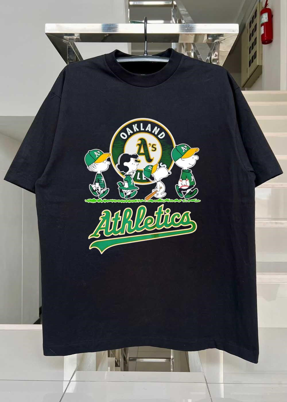 Peanuts Gang Walk Oakland A’s Athletics T-Shirt