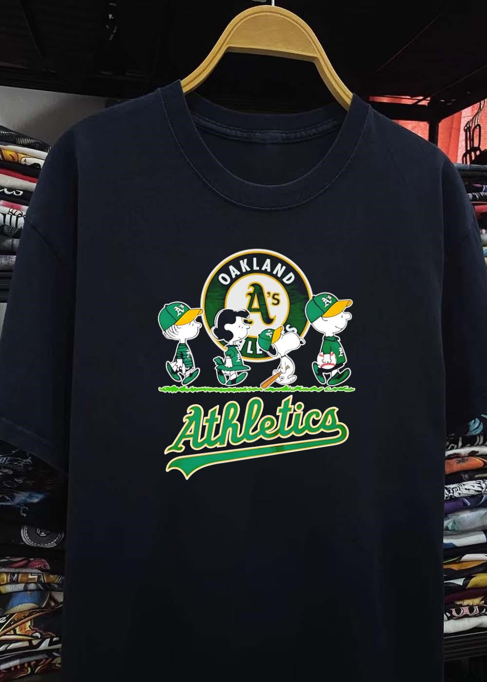 Peanuts Gang Walk Oakland A’s Athletics T-Shirt