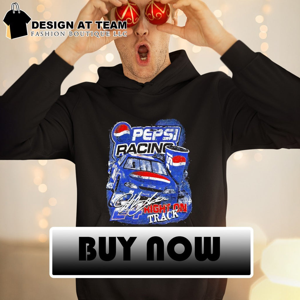 Pepsi Racing Nascar Style Right on Track signature shirt