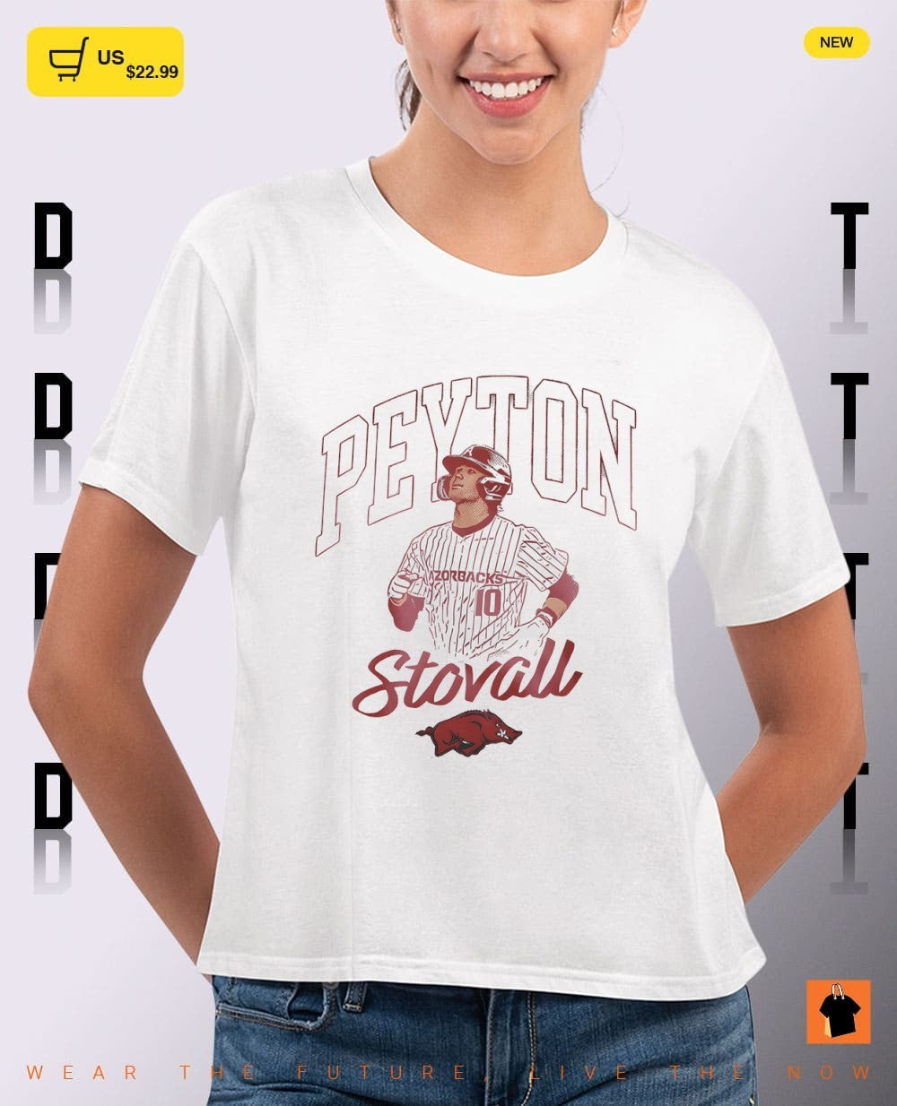 Peyton Stovall 10 Arkansas Razorbacks Baseball NCAA 2026 shirt