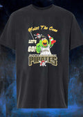 Pirate Parrot Mascot Holding Traffic Cone Hoist the Cone Let’s Go Pittsburgh Pirates T-Shirt