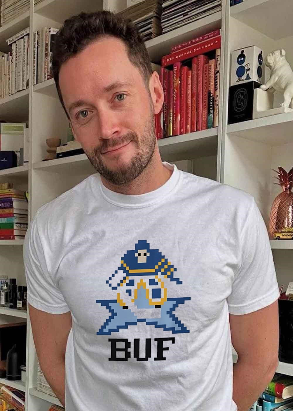 Pixelated Buffalo Hockey Mascot BUF T-Shirt