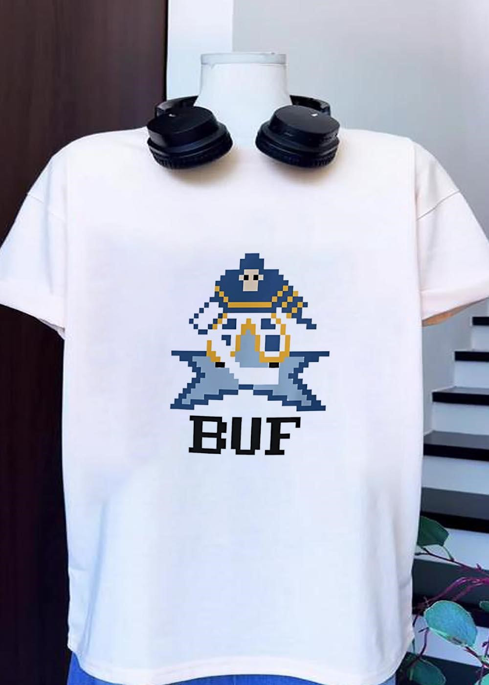 Pixelated Buffalo Hockey Mascot BUF T-Shirt
