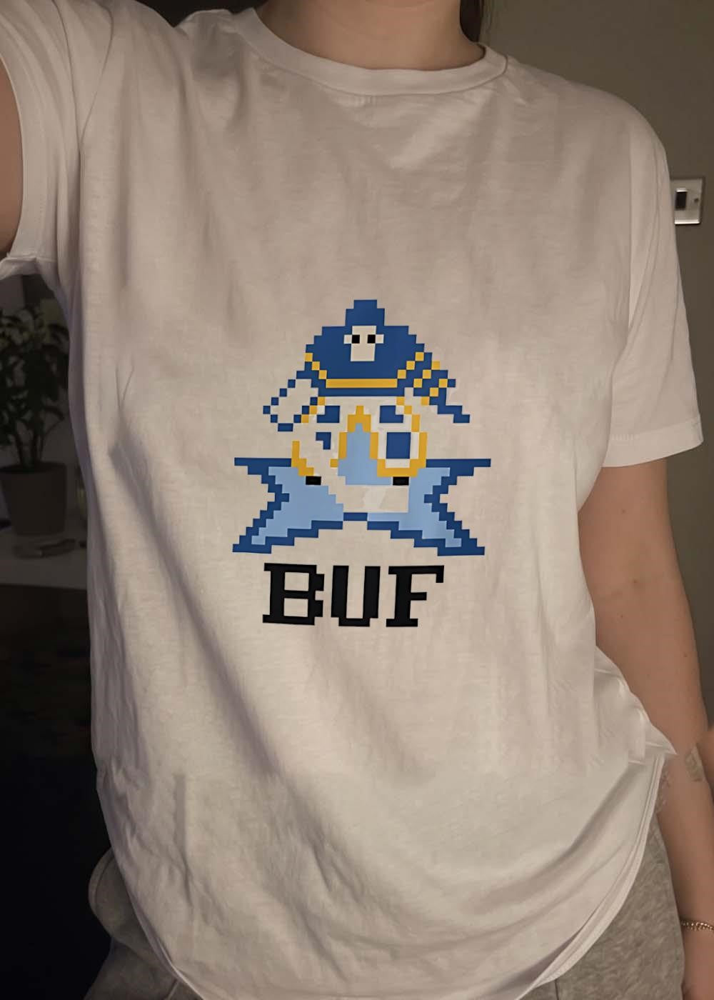 Pixelated Buffalo Hockey Mascot BUF T-Shirt