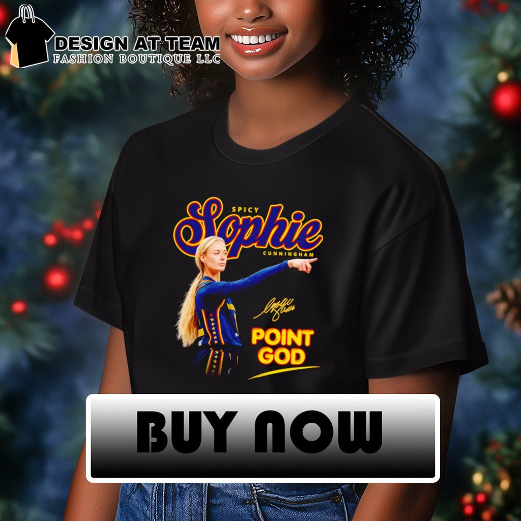 Point God Sophie Cunningham Indiana Fever Basketball 2026 graphic signature shirt