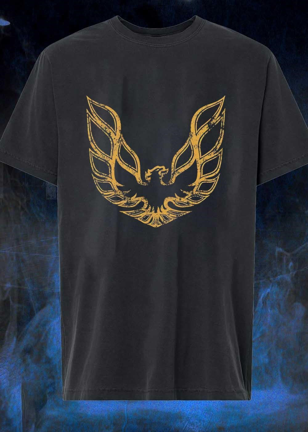 Pontiac Firebird Screaming Chicken Grunge Gold T-Shirt