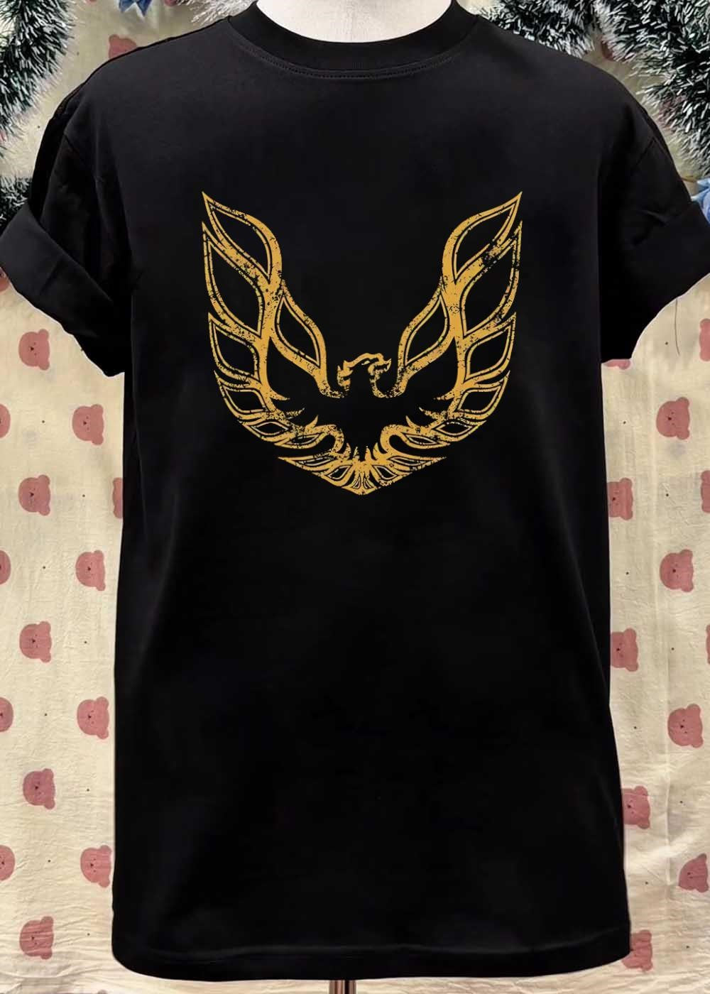 Pontiac Firebird Screaming Chicken Grunge Gold T-Shirt
