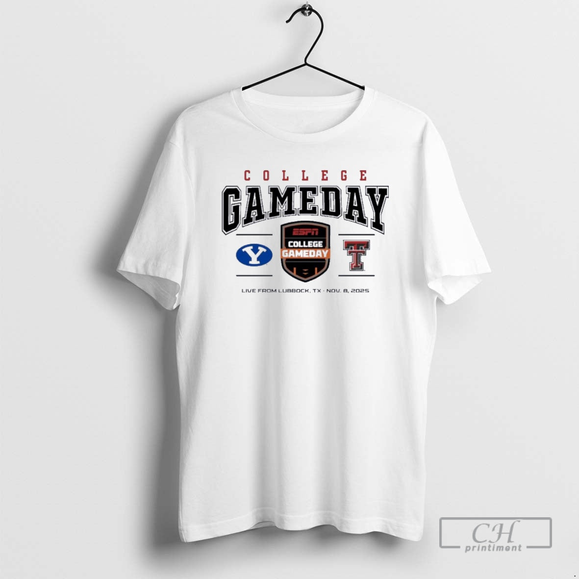 Premium 2025 College Gameday Texas Tech Vs Byu Cougars Logo Shirt Sweater