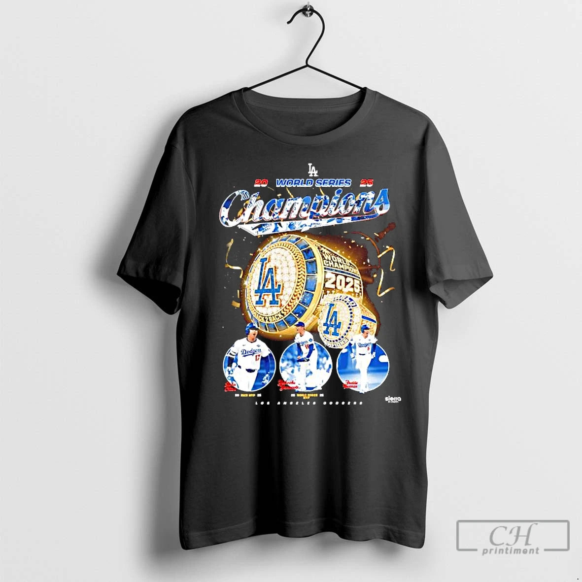 Premium 2025 World Series Champions Los Angeles Dodgers Big 3 Ring
