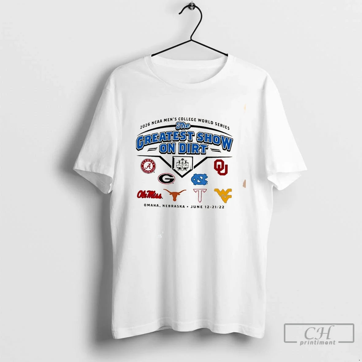 Premium 2026 Ncaa Mens College World Series The Greatest Show On Dirt Tee T Shirts Unisex , , , Long Sleeve Tee