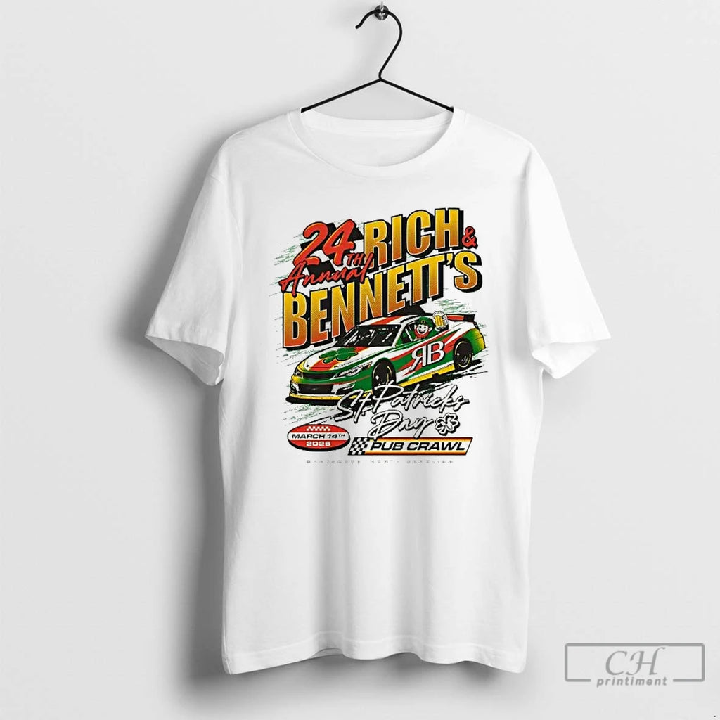 Premium 2026 Rich And Bennett Pub Crawl 24th Annual St Patrick S Day T Shirts