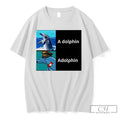 Premium A Dolphin Adolphin Adolf Hitler Meme Unisex , , , Long Sleeve Tee