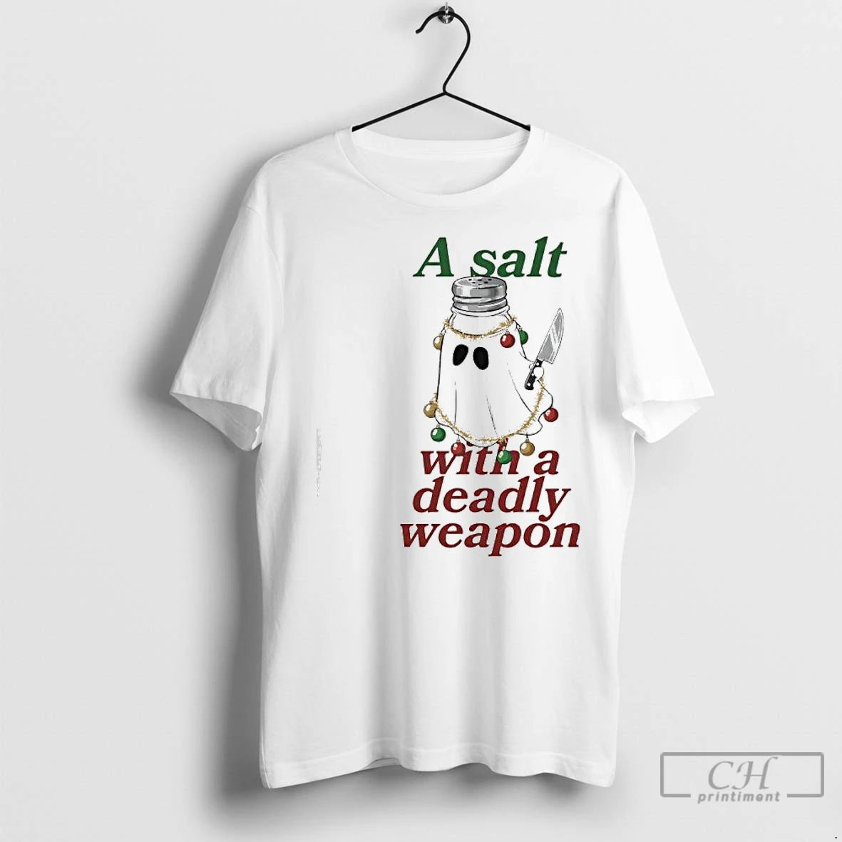 Premium A Salt With A Deadly Weapon Ghost Chrismas Lights Graphic