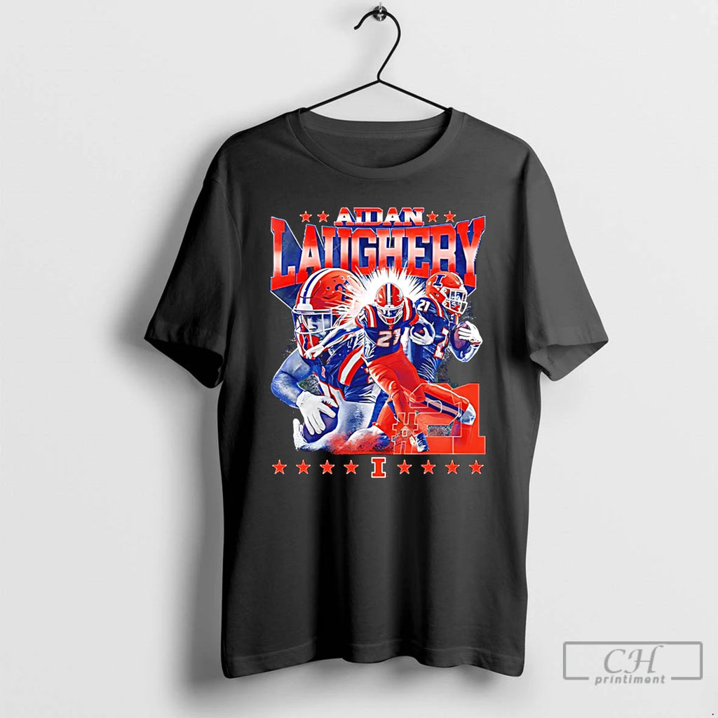 Premium Aidan Laughery Illinois Football Ncaa Legends Player Collage