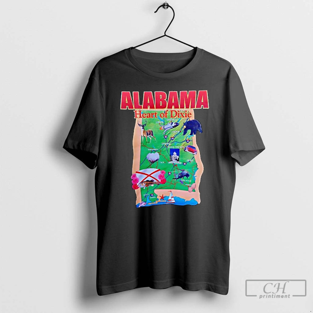 Premium Alabama Heart Of Dixie Animals Graphic