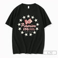 Premium America 250 Years Strong 1776 2026 Patriotic Flag Independence Day Unisex , , , Long Sleeve Tee