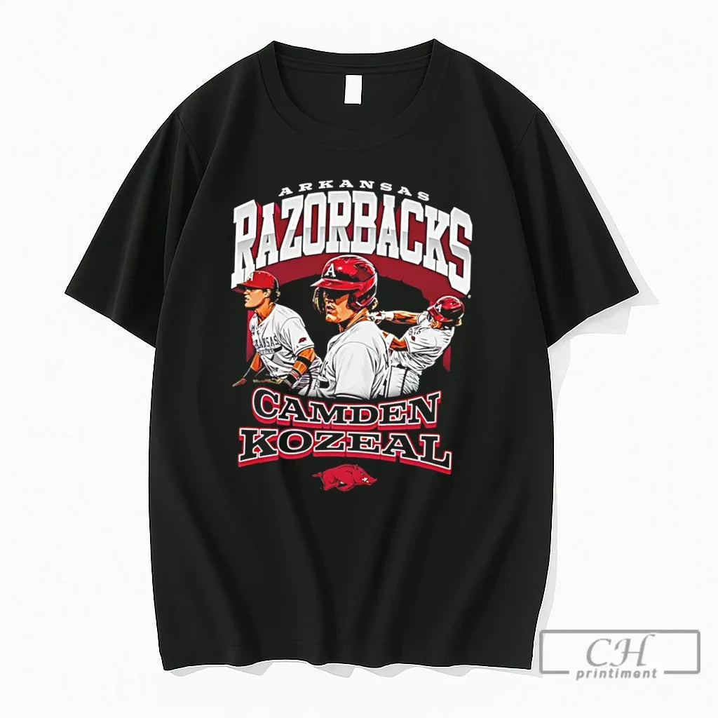 Premium Arkansas Razorbacks Camden Kozeal Vintage Tee Unisex , , , Long Sleeve Tee