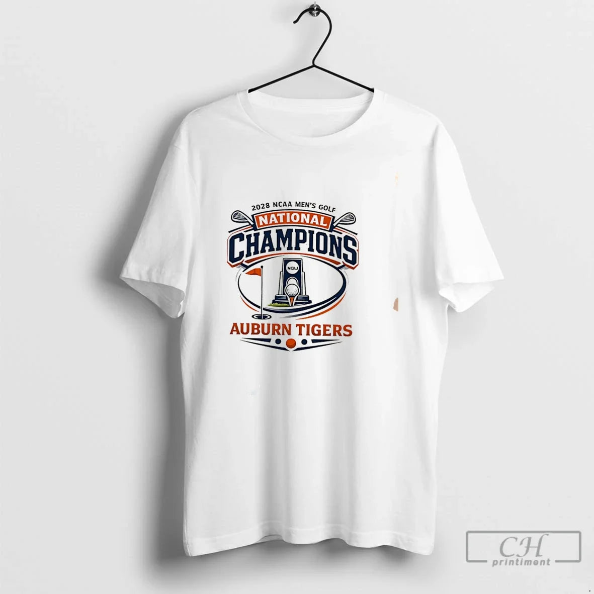 Premium Auburn Tigers 2026 Ncaa Golf National Champions Logo Tee Unisex , , , Long Sleeve Tee